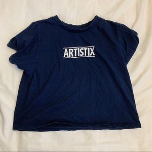 💓navy blue artistix shirt